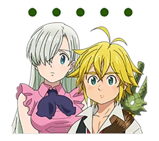 😐 01e9d659 Elizabeth, Meliodas Seven Deadly Sins Anime, Karakter, Elizabeth, Meliodas, Seven Deadly Sins, Fantasi whatsapp sticker