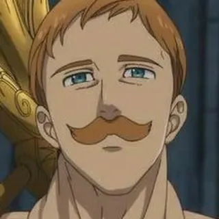 ✨ d1d5e25e Escanor Seven Deadly Sins Anime, Escanor, Seven Deadly Sins, baffi, personaggio, Peccato di Superbia del Leone telegram sticker