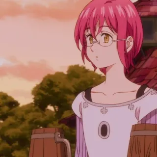 ✨ f31ca6d9 Gowther Seven Deadly Sins Anime, Gowther, Seven Deadly Sins, Capelli Rosa, Occhiali telegram sticker