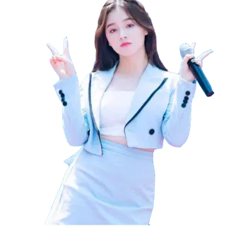✌️ 638f8765 Nancy Jewel McDonie nancy jewel mcdonie, kpop, idole, signe de paix, chanteuse, musique, femme telegram sticker
