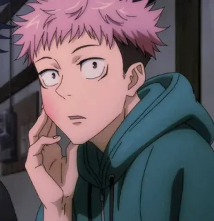 🖤 0660655e Yuji Itadori Jujutsu Kaisen Anime, Mangá, Personagem, Yuji Itadori, Jujutsu Kaisen telegram sticker