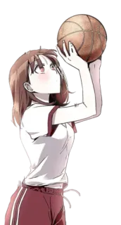 🏀 e3681097 Anime, Basketbal, Meisje, Sport, Cartoon, Atletisch telegram sticker