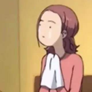 😢 2058fdee 泣く, 悲しい, アニメ, 女性, 涙 telegram sticker