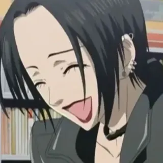 ☺ 4ad360aa Nana Osaki Nana アニメ, マンガ, パンク, 歌手, キャラクター, 笑顔, ハッピー telegram sticker