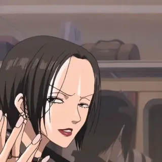 😠 6a036fdb Nana Osaki Nana アニメ, マンガ, 黒髪, イヤリング, パンク telegram sticker
