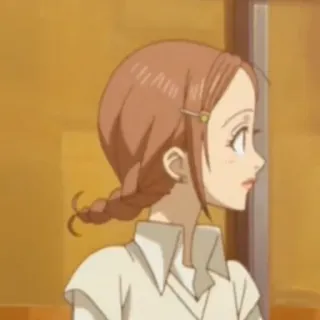 😀 ee3e5bb4 アニメ, 女の子, 横顔, 女性, 漫画 telegram sticker