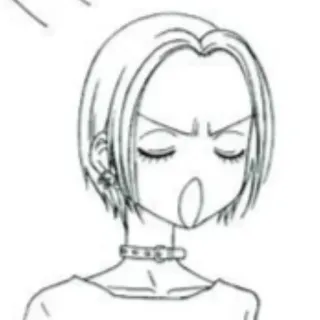 😑 ffb576ad Nana 漫画, アニメ, 怒り, 女性, ナナ telegram sticker