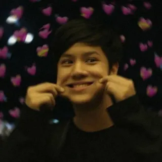 ⚽ fb342dd8 osoba, serca, uśmiech, szczęśliwy, uroczy whatsapp sticker