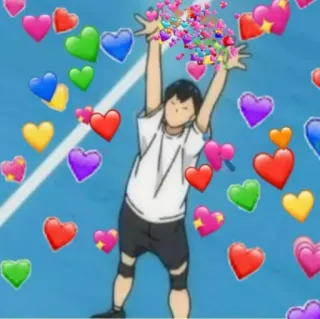 🥰 01e8c5ca anime, hearts, cute, love, affection, kawaii whatsapp sticker