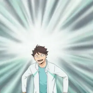 🤬 487118b0 Oikawa Haikyuu!! anime, character, oikawa, haikyuu, manga, tooru whatsapp sticker