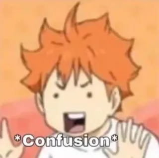 🤨 af581849 *Confusion* confusion, questioning, anime style, exclamation, expression whatsapp sticker