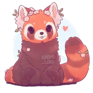 Nami_lord animals by @peach_artworld telegram stickers