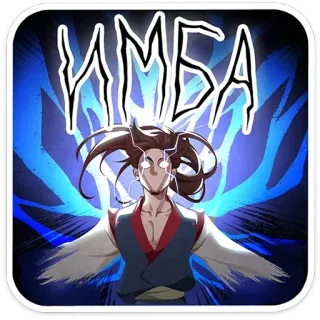 ⭐ 1ac8f5db ИМБА имба, гейминг, персонаж, искусство, цифровое искусство, молния, стиль аниме telegram sticker