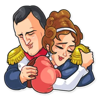 Napoléon et Joséphine telegram stickers