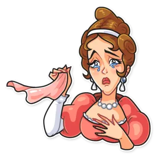 😢 2357e177 泣く, 悲しい, 女性, 歴史的, 動揺, 感情的 telegram sticker