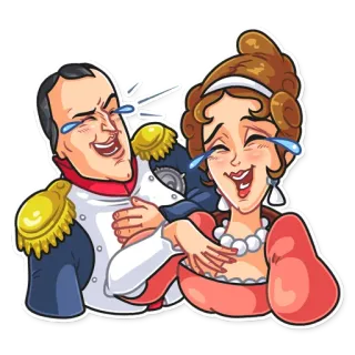 Napoléon et Joséphine telegram stickers