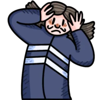 😰 9d172821 ストレス, 不安, 漫画, 感情, 心配 telegram sticker