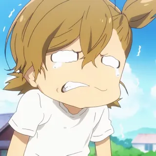 🍬 5c6de3c6 动漫, 哭, 哭泣, 伤心, 难过, 卡通, 角色, 情绪 whatsapp sticker