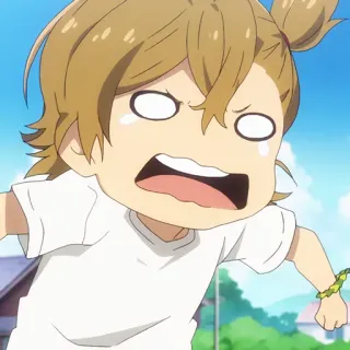 🍬 5f7d146a 动漫, 卡通, 生气, 哭泣, 情绪化, 角色, 叫喊 whatsapp sticker