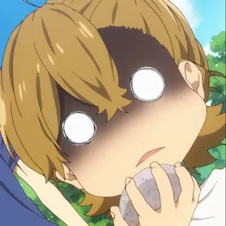 🍬 67a78473 动漫, 卡通, 震惊, 惊讶, 表情, 角色, 害怕 whatsapp sticker