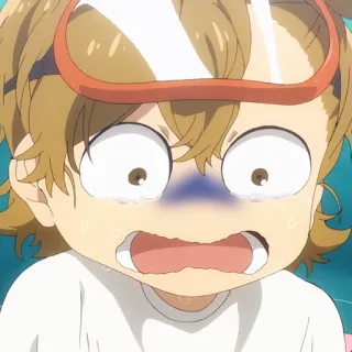 🍭 79d80585 哭泣, 动漫, 卡通, 伤心, 情绪化, 沮丧, 恐慌 whatsapp sticker