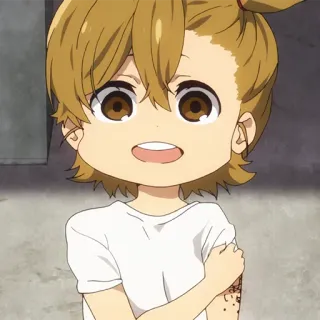 🍭 7dd5b15b 动漫, 角色, 儿童, 微笑, 卡通, 纹身 whatsapp sticker