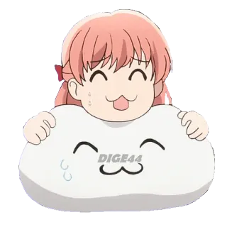 😝 9fe8183c DIGE44 Anime, Niedlich, Kawaii, Illustration, Cartoon, Sticker telegram sticker
