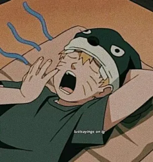 🌟 d68f3f40 Naruto Uzumaki Naruto lustsayings on ig 애니메이션, 나루토, 졸린, 만화, 캐릭터, 모자 telegram sticker