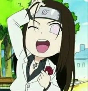 🌟 7d17e965 Neji Hyuga Naruto 네지, 나루토, 애니메이션, 만화, 팬아트,  SD캐릭터, 캐릭터 telegram sticker