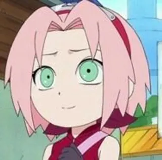 🌟 c920945f Sakura Naruto 애니메이션, 사쿠라, 나루토, 만화, 치비, 카와이, 귀여운 telegram sticker