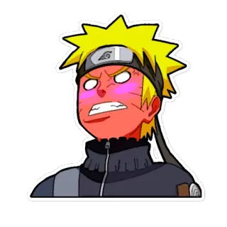 😳 6e294210 Naruto Anime, Manga, Hoạt hình, Tức giận, Mặt đỏ telegram sticker
