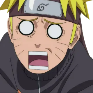 😵 581e5963 Naruto Uzumaki Naruto อนิเมะ, มังงะ, นารูโตะ, ตกใจ, ประหลาดใจ telegram sticker