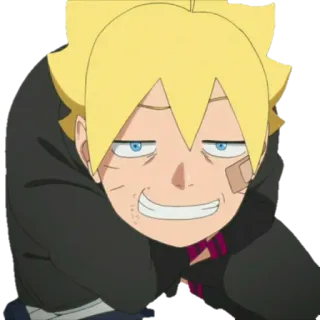 😏 7a7587cc Boruto Uzumaki Boruto อนิเมะ, โบรูโตะ, อุซึมากิ, ตัวละคร, หน้าตลก telegram sticker