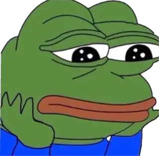😪 0f8d13ee Pepe the Frog Pepe, Grenouille, Meme, Mème Internet telegram sticker