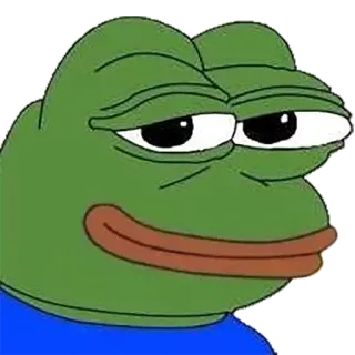 😏 1c276493 Pepe the Frog Pepe, grenouille, mème, mème internet telegram sticker