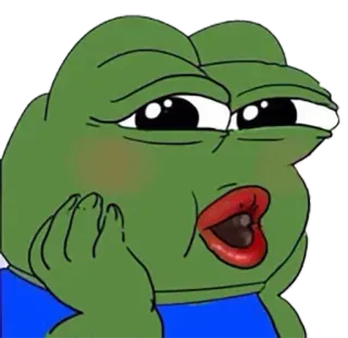 🌟 7ca61b22 Pepe the Frog pepe, grenouille, mème, internet, grenouilletriste, kawaii telegram sticker