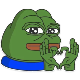 ❤ e8292c9b Pepe the Frog Mème, Pepe, Grenouille, Mème Internet telegram sticker