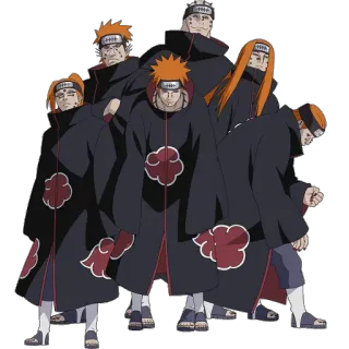 ☠ 1011cf49 Pain Naruto 痛み, ナルト, アニメ, 暁, キャラクター, 忍者 telegram sticker