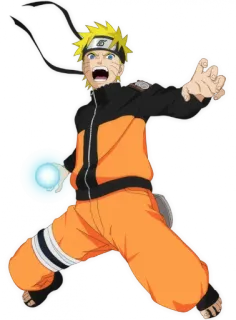 😠 6ddb544c Naruto Uzumaki Naruto アニメ, マンガ, ナルト, うずまき, 螺旋丸, 忍者, キャラクター telegram sticker