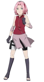 💁 90da0803 Sakura Naruto サクラ, ナルト, アニメ, 格闘, 忍者, 漫画 telegram sticker