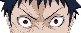 👁 b1e07cc4 Obito Uchiha Naruto アニメ, マンガ, 写輪眼, 目, ナルト, オビト, うちは telegram sticker