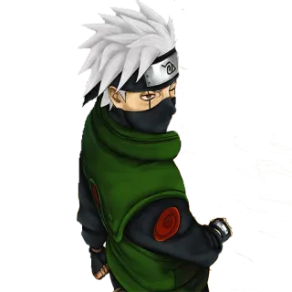 😮 3c2dbd84 Kakashi Naruto anime, naruto, kakashi, character, ninja whatsapp sticker