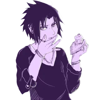 😁 4f82fef5 Sasuke Naruto anime, sasuke, naruto, manga, cartoon whatsapp sticker