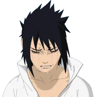 😭 a23fa230 Sasuke Uchiha Naruto anime, manga, crying, sad, emotional, uchiha, sasuke whatsapp sticker