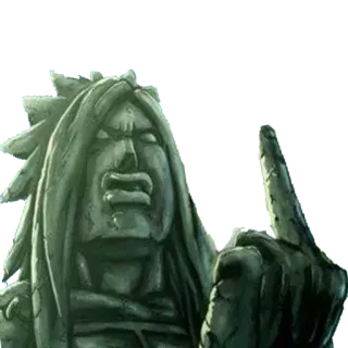 🖕 d974aaec statue, middle finger, rude, offensive, gesture whatsapp sticker