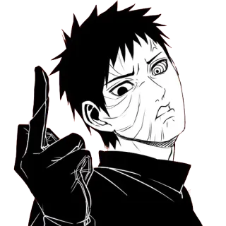 🖕 e9fea84a anime, middle finger, offensive gesture, manga, rude, portrait whatsapp sticker