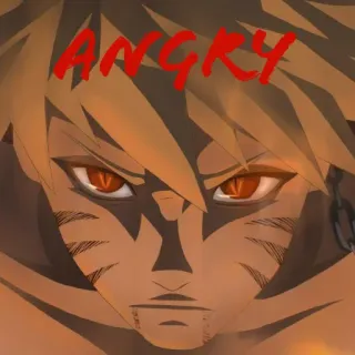 😠 214069a9 Naruto ANGRY Anime, Naruto, Zły, Manga, Ninja telegram sticker