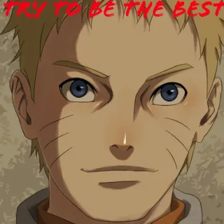 😼 5f32c206 Naruto TRY TO BE THE BEST Anime, Naruto, Motywacja, Najlepsze, Kreskówka telegram sticker