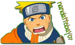 😠 72e733c3 Naruto nandattebayo? naruto, anime, manga, ninja, nandattebayo, character, sticker telegram sticker