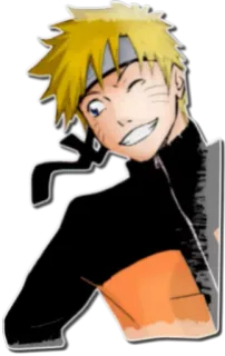 😉 c2d98911 Naruto Naruto, anime, manga, ninja, cartoon, character, smile telegram sticker